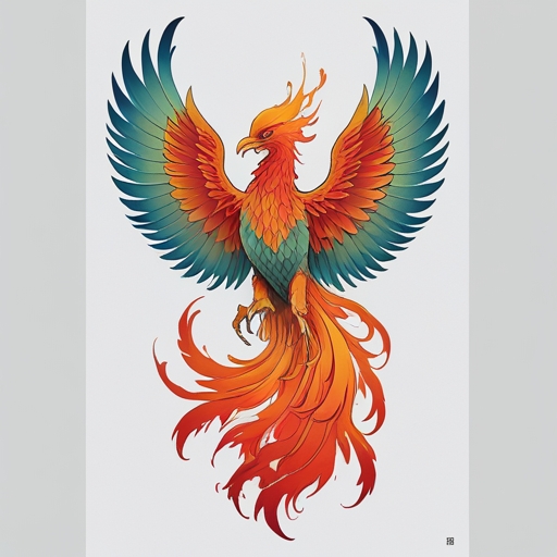 Phoenix’s Sacred Ember of Fate Tattoo idea