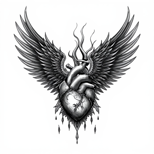 Tears of the Phoenix’s Eternal Heart Tattoo idea