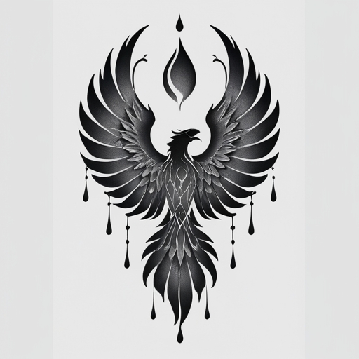 Tears of Eternal Phoenix’s Call Tattoo idea