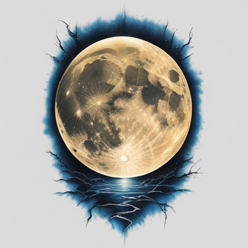 Moonlit Ember’s Path Tattoo idea