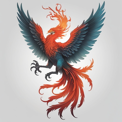 Crimson Ember’s Breath of the Phoenix Tattoo idea