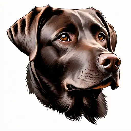 Labrador Dog Head