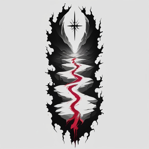 Crimson Path of Destiny Tattoo idea