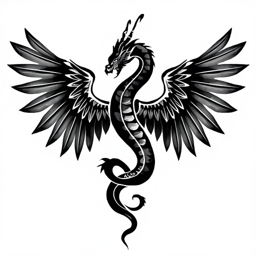 Wings of the Serpent Tattoo idea