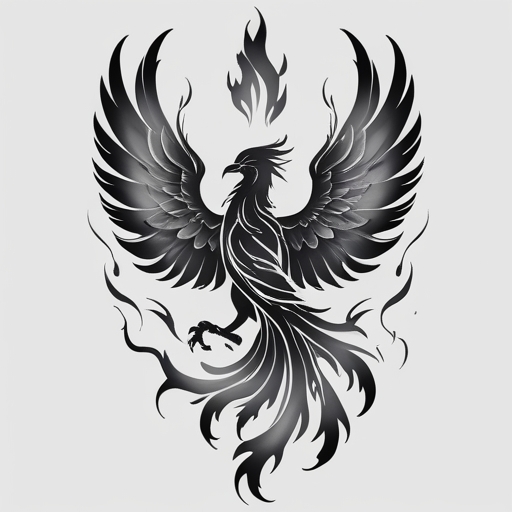 Whispers of the Phoenix’s Eternal Flame Tattoo idea