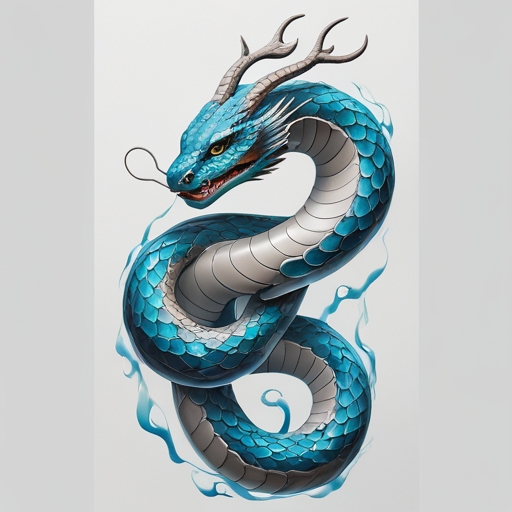 Silver Serpent’s Embrace of Hope Tattoo idea