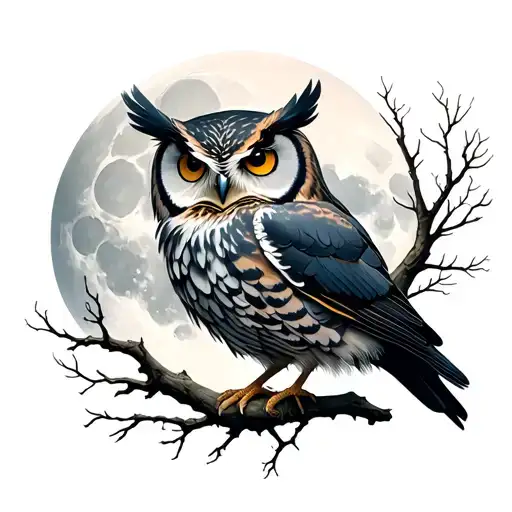Owl Moon Trees Crows Moon