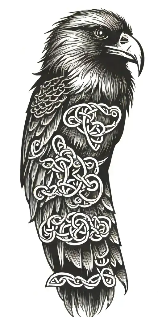 Celtic Knot Raven
