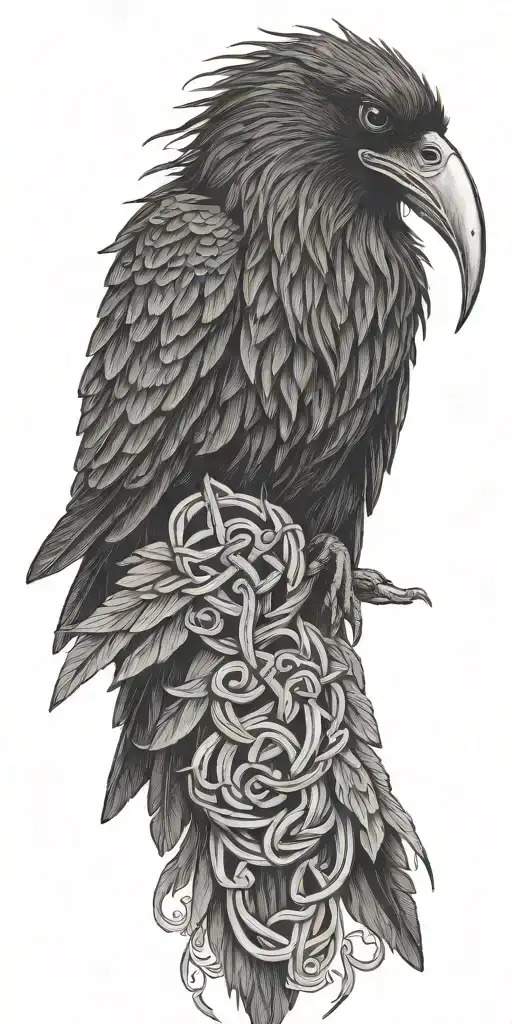 Celtic Knot Raven