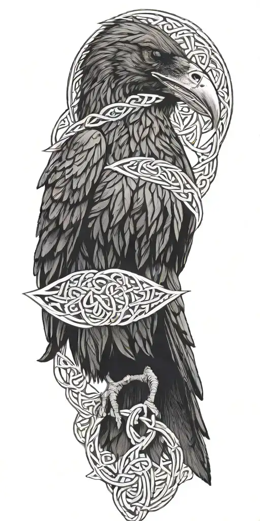 Celtic Knot Raven