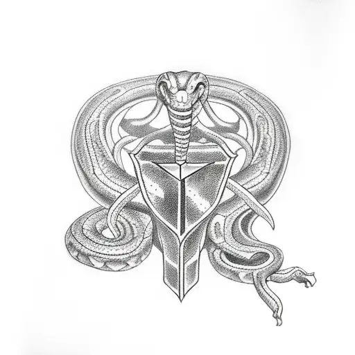 Snake Dagger Heart