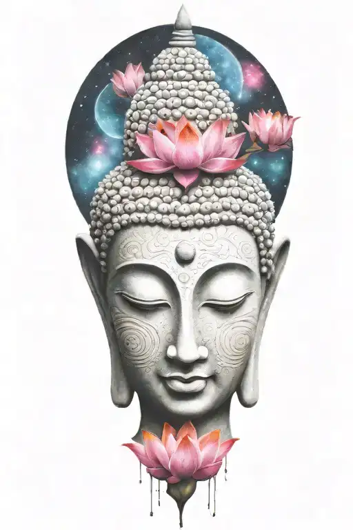 Buddha Lotus Galaxy