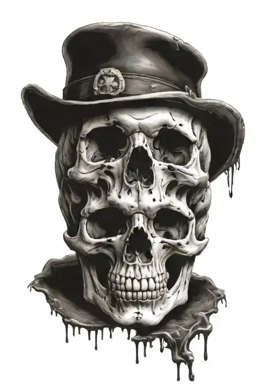 Skull Explaining Sadness Misery Pain