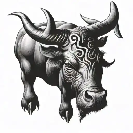 Creative Taurus Zodiac Symbol