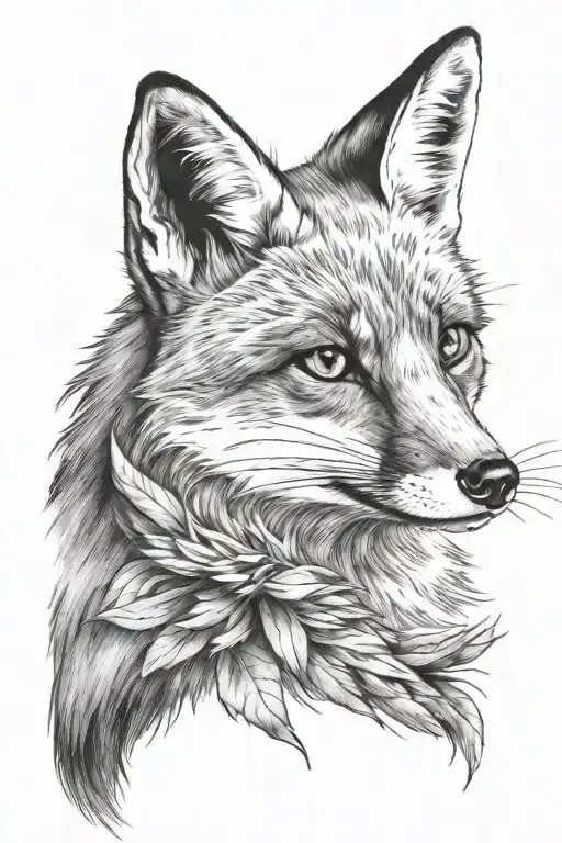 Fox With Tail Wrapped Around Arm