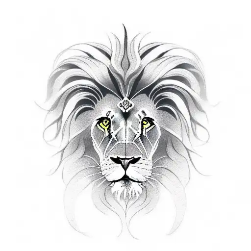 Woman This Lion Headdress