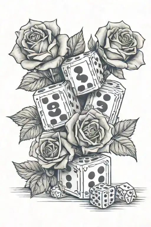 Roses And One Dice