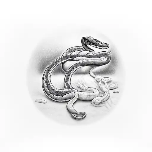 Cocaine Bag And Snake