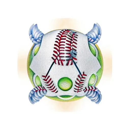 A Baseball Ball Wrappen In Angel Wings With The Number 28 Inside As A Players Number