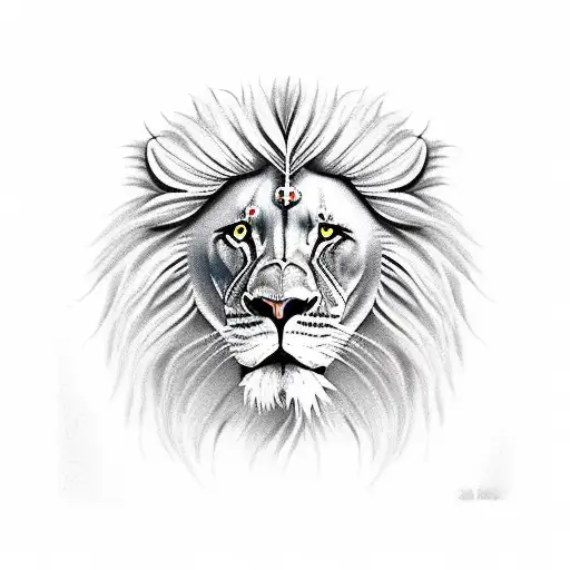 Indian Girl War Lion