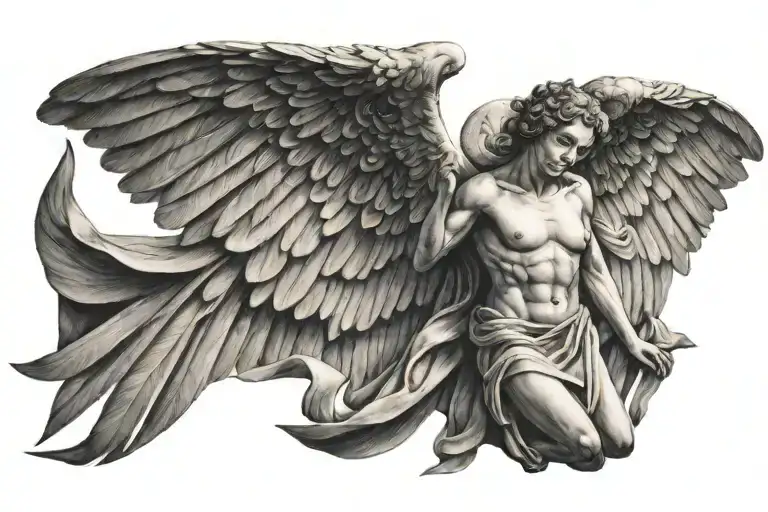 Symetrical Angel Flying