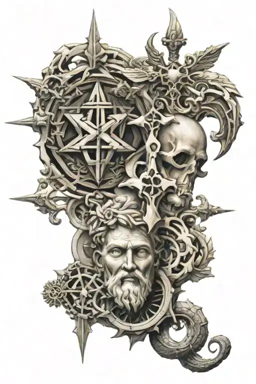 Religious Symbols Merging