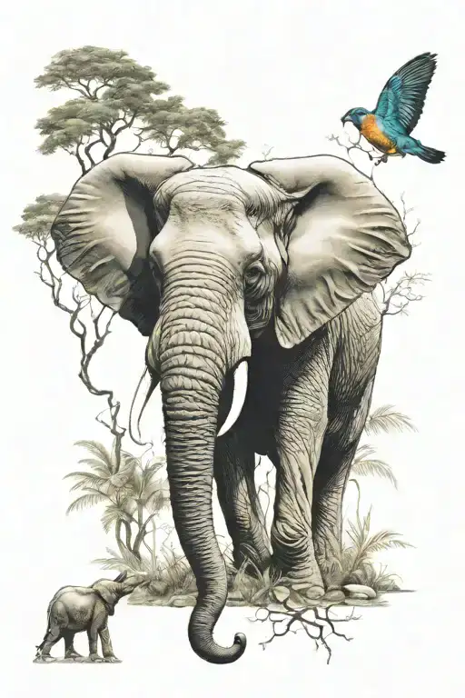 Elephant Woods Surrounded