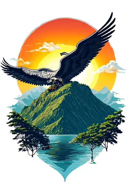 Corcovado Mountain With Sun