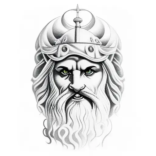 Zeus With Clouds In Background