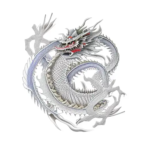 Japanese Dragon In A Scientific Laboratory