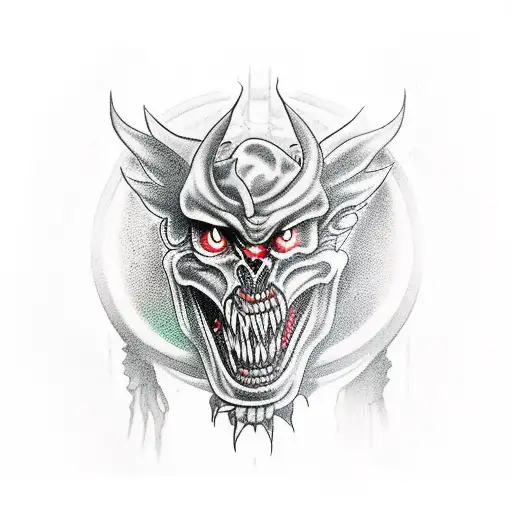 A Male Guy Fighting Off Demons