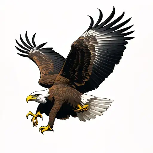 Eagle Flying Wrist Tattoo That Wraps Around The Arm