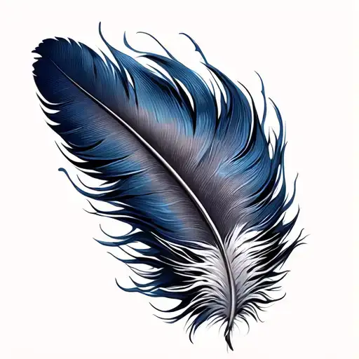 Feather Tattoo On Neck Small