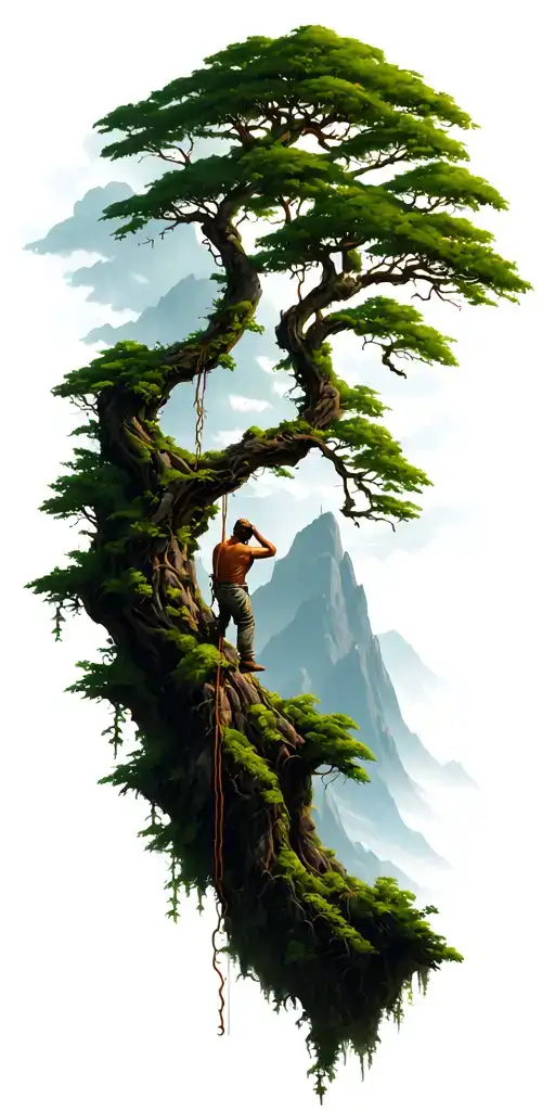 Trees And Vines That Represent My 9 Brother Climbing Mountain