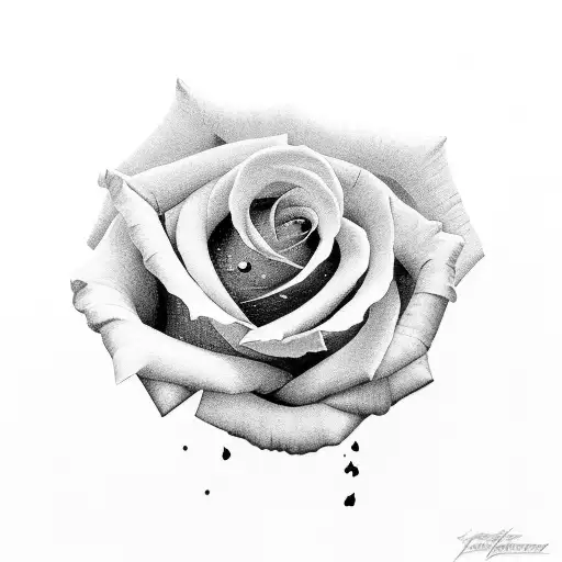 A Rose On The Back Of A Girl