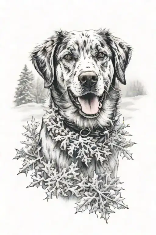 Dog In Winter