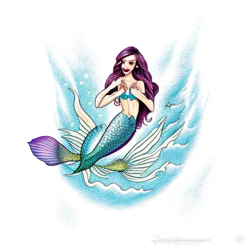 Mermaid Jumps Out Of Space Into The Sea