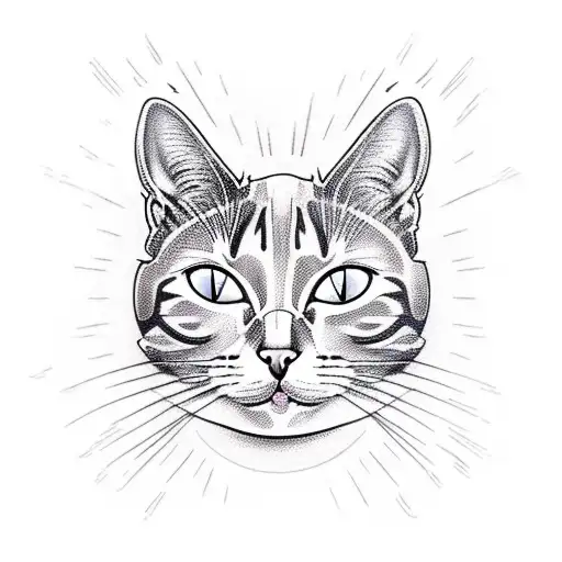 Cat Head Inside Of The Sun