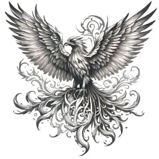 Phoenix Rising From The Ashes