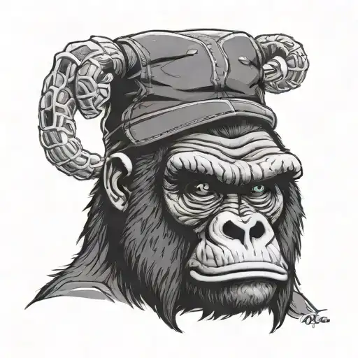 Angry Gorilla Fuck Finger Snapback Hat