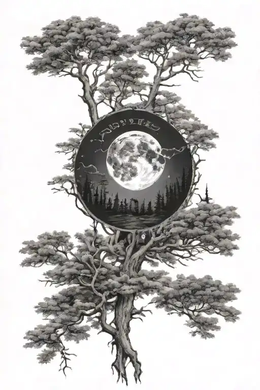 Las I Ksiezycforest And Moon Made