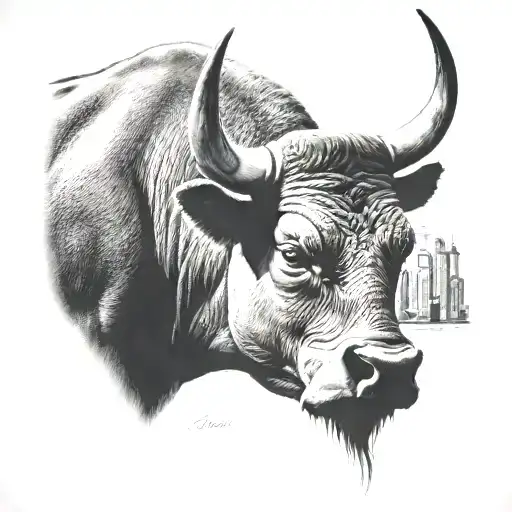 Bull And Cn Tower