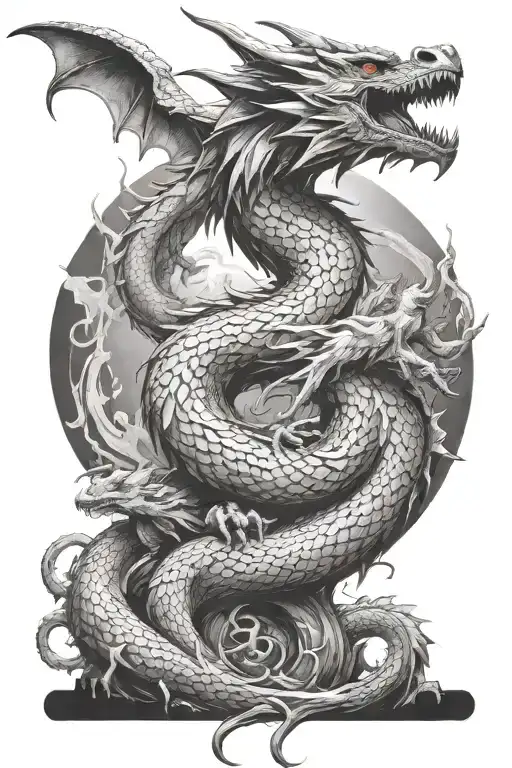 Dragon Coming Out Of Your Land With A Phoenix Representing Rebirth All Found On The Entire Right Arm