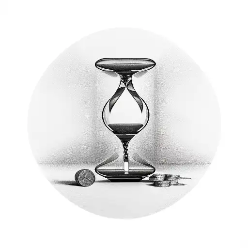 Hourglass With Money