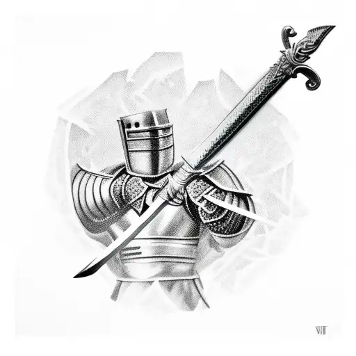 Knight Who Rams A Sword Into The Ground And Shatters The Earth