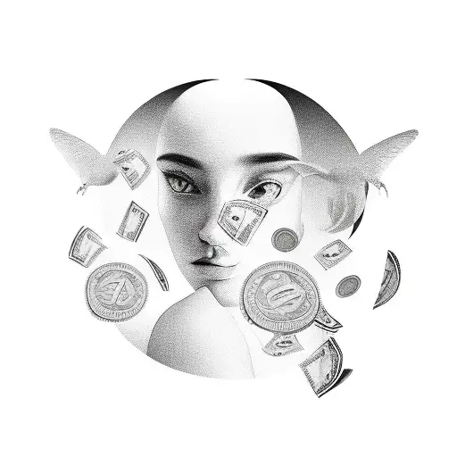 Girl And Money