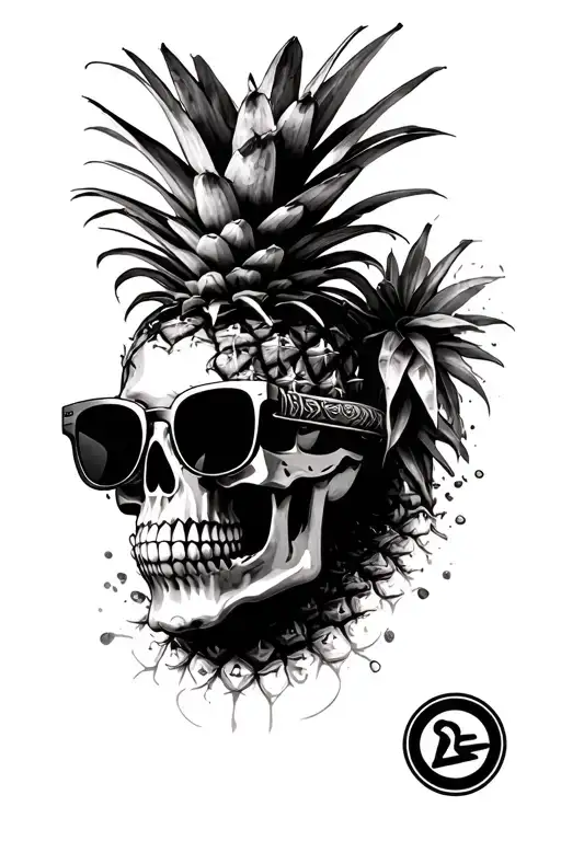 Pineapple Skull Warring Sunglasses