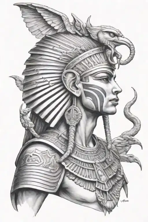 Egyptian Gods War Scene