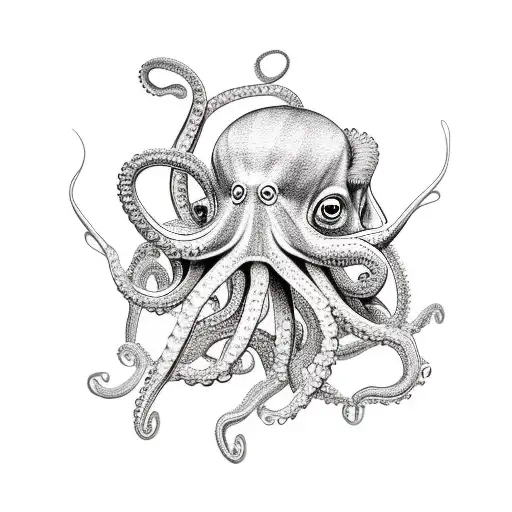 Athena Holding An Octopus