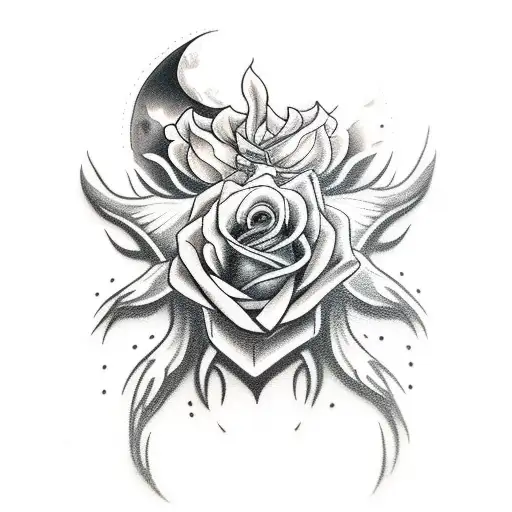 Moon Wolf Rose